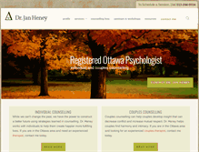 Tablet Screenshot of drjanheney.com